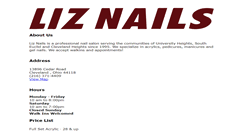 Desktop Screenshot of liz-nails.com